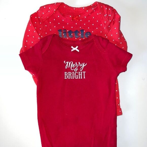 🛍Cute Little Girls ( Bundle of 2 ) Shirts size 3 months 🛍 - Picture 1 of 7